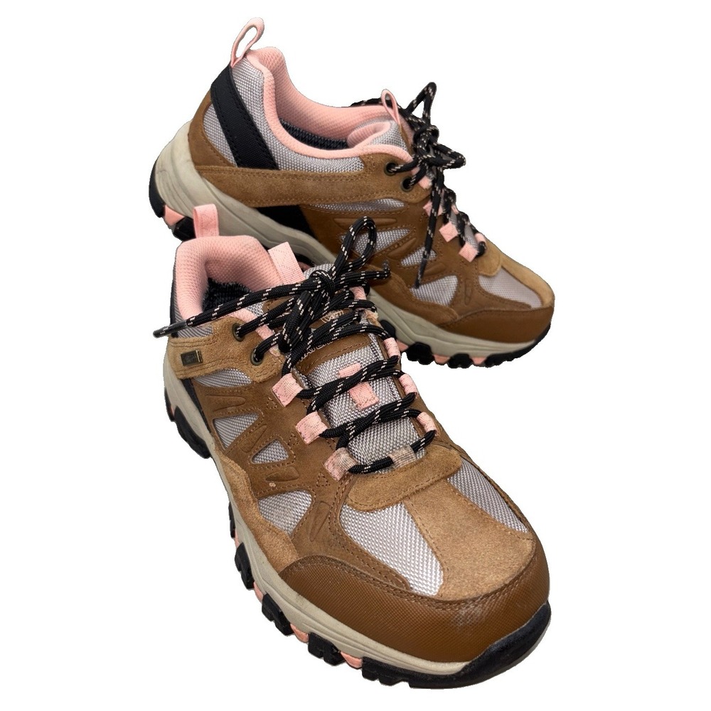 Skechers Selmen West Highland Womens 8.5 M Brown Waterproof Hiking Shoes Lace Up